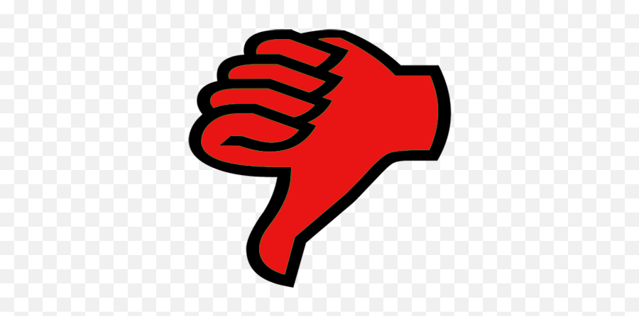 Download Thumbs Down Emoticon - Thumb Signal Full Size Png Red Clipart Dislike Png,Thumbs Down Emoji Png