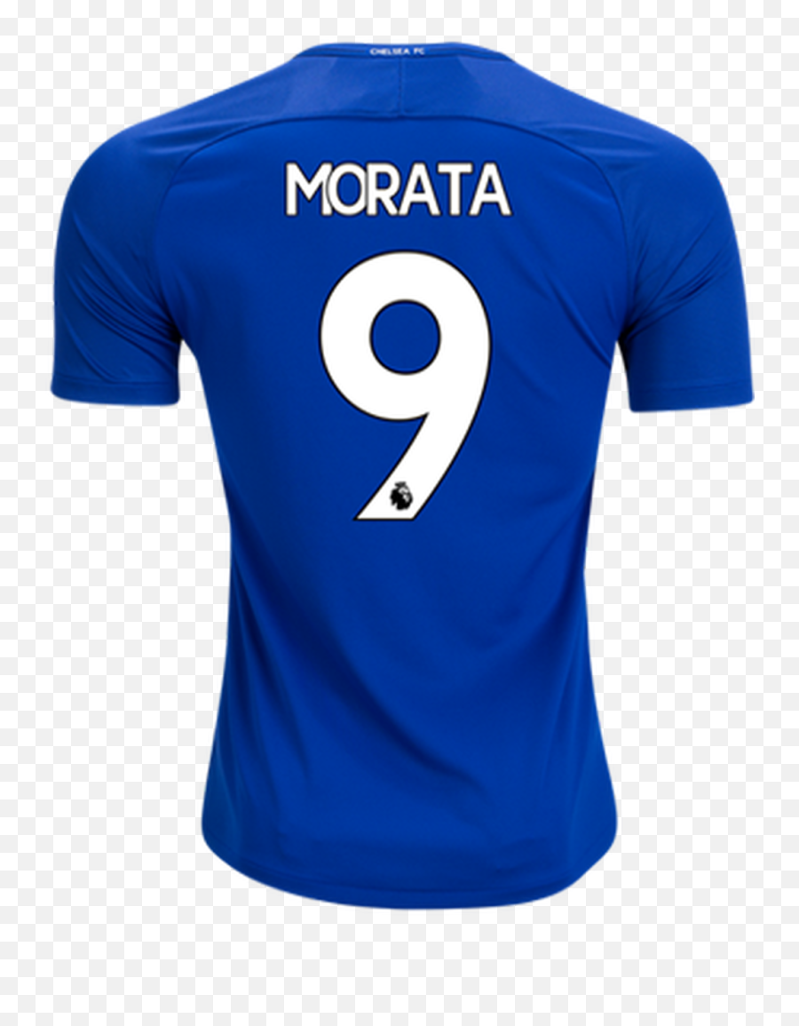 Nike Chelsea 2018 Home Morata Jersey - Short Sleeve Png,Nike Soccer Logos