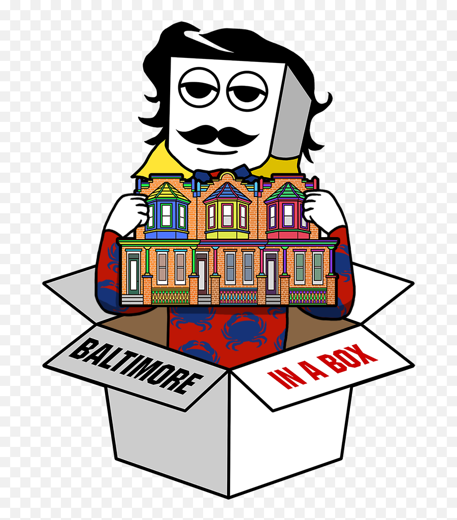 House Warming Baltimore Box U2014 In A - Baltimore In A Box Png,Maryland Flag Png