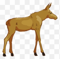 Clipart Winter Moose Transparent Free - Art png