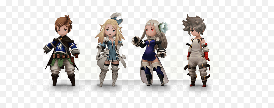 End Layer Shows Square - Bravely Default Characters 3d Png,Bravely Default Logo