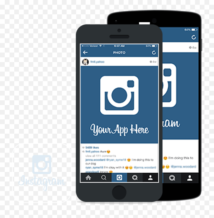 Iphone Instagram Mockup Png Image - Instagram,Instagram App Png