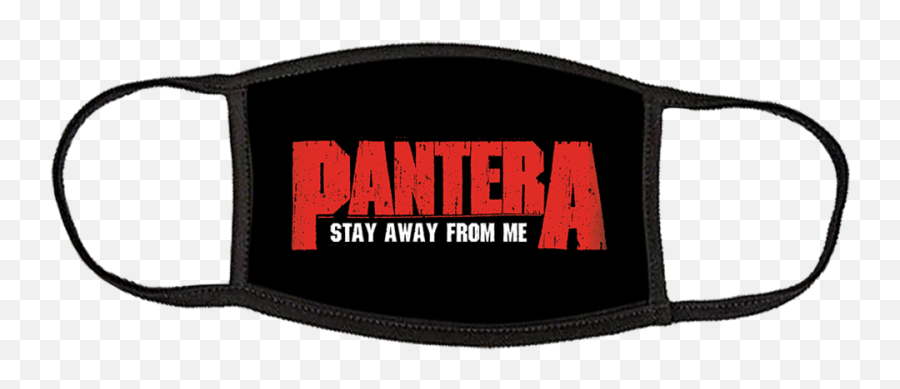 Pantera Logo Stay Away Cloth Face - Pantera Mask Stay Away From Me Png,Pantera Logo Png