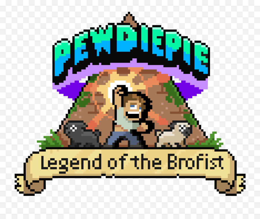 Legend Of The - Pewdiepie Legend Of The Brofist Logo Png,Pewdiepie Logo Png