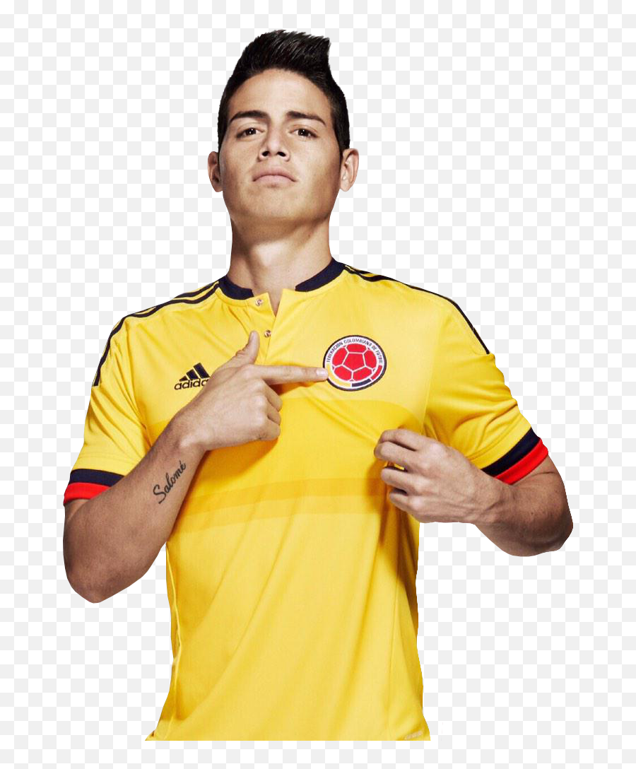 Download Hd James Rodríguez - Colombia Football Shirt 15 16 James Rodríguez Seleccion Colombia Png,James Rodriguez Png