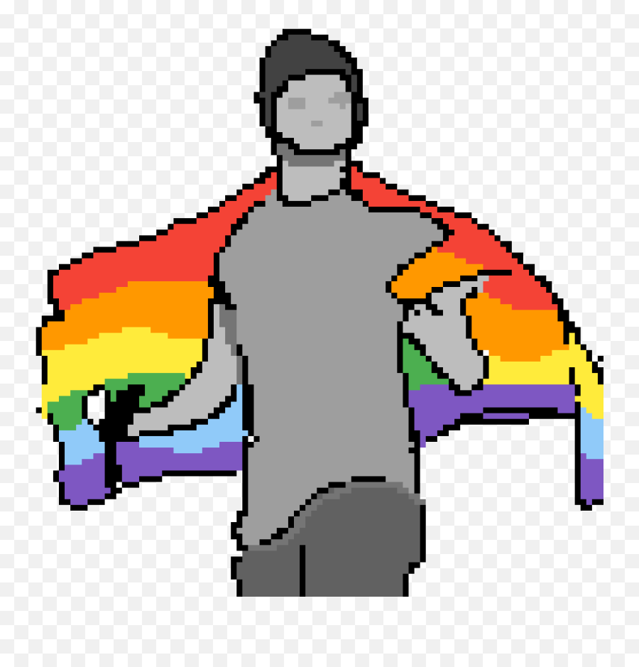 Tyler Joseph And The Pride Flag - Lgbt Pixel Art Grid Png,Tyler Joseph Png