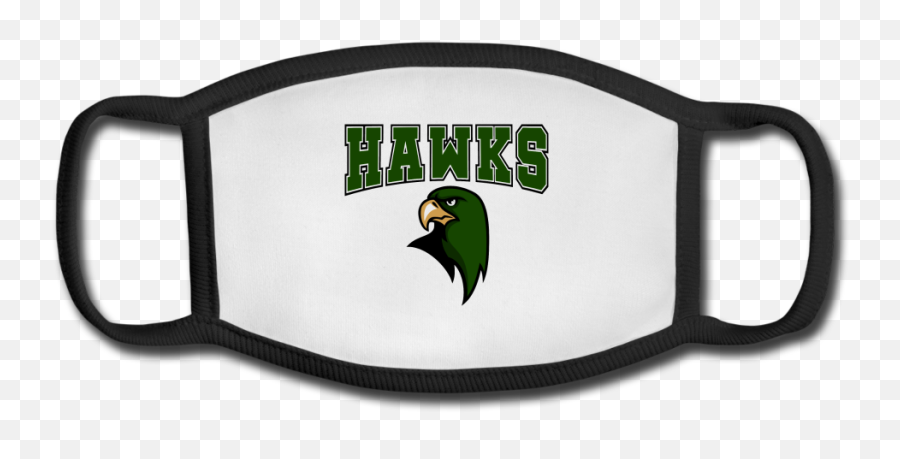 Hawk Originals Green Hawks Whawk Logo Youth Mask - Face Mask Decals Png,Hawks Logo Png