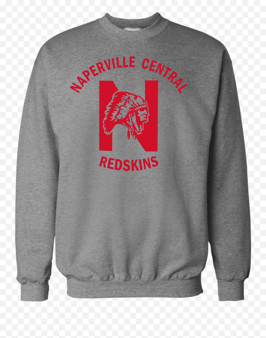 Naperville Redskins Crew Neck Sweatshirt - Funny Ugly Christmas Sweater Png,Redskins Logo Png