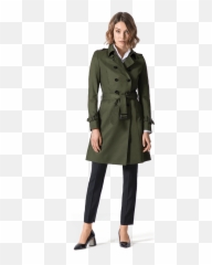Women Trench Coat Style Guide - Full Length png