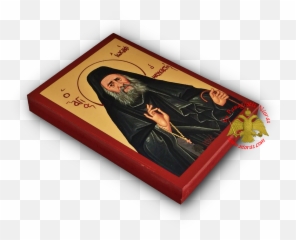 Saint Joseph The Hesychast Byzantine Wooden Icon Saints - The png