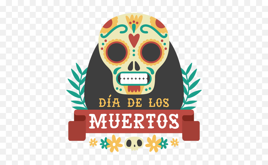 Day Of The Dead Skull Logo - Transparent Png U0026 Svg Vector File Day Of The Dead Logo,Thanksgiving Transparent Background