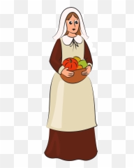 Pilgrim Woman Clipart Free Download Transparent Png - For Women