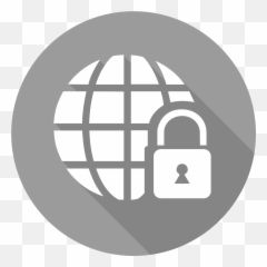 Anti Ddos - Blue Website Icon Circle HD Png Download Full Transparent Globe
