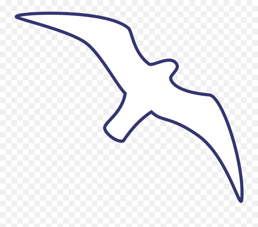 Seagull Outline Line Drawing Svg Vector - Bird Png,Seagull Icon