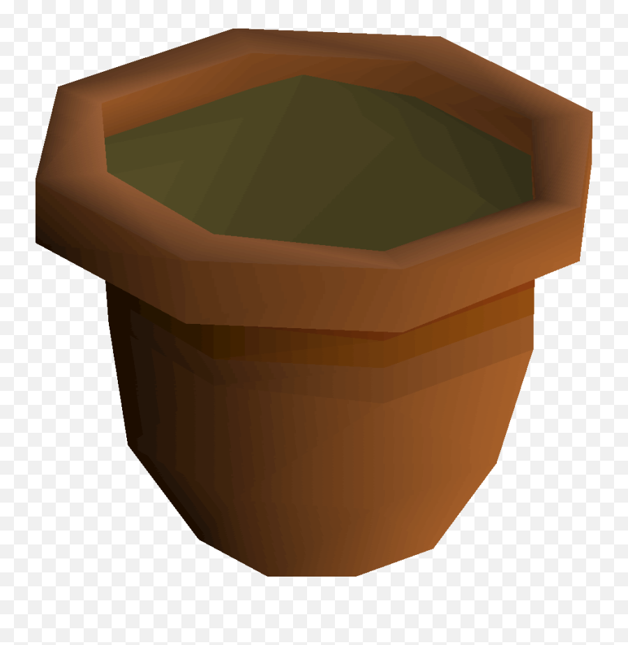 Filled Plant Pot - Osrs Wiki Pot With Dirt Transparent Png,Plant Png