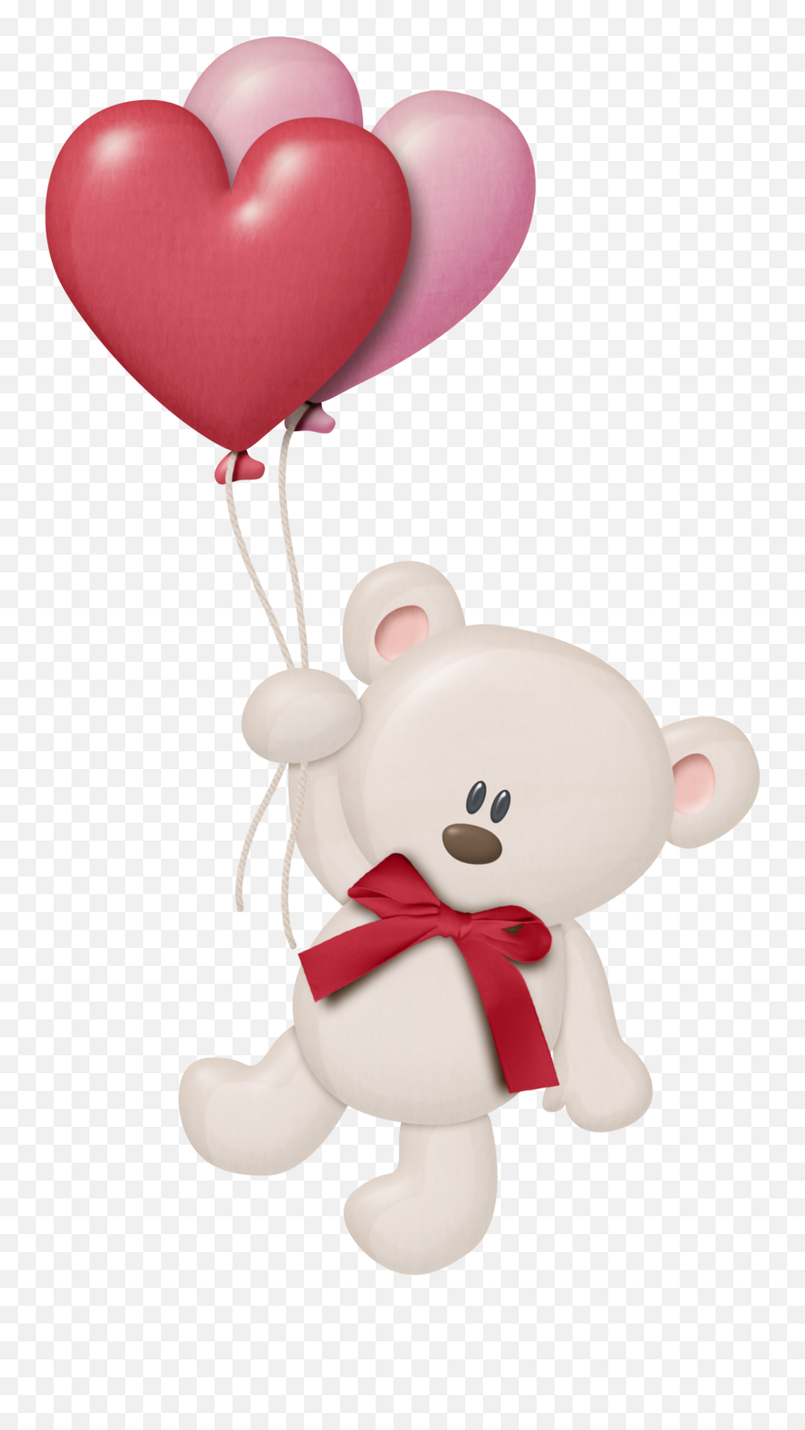 Birthday Balloons - Teddy Bear With Balloon Clipart Png,White Balloons Png