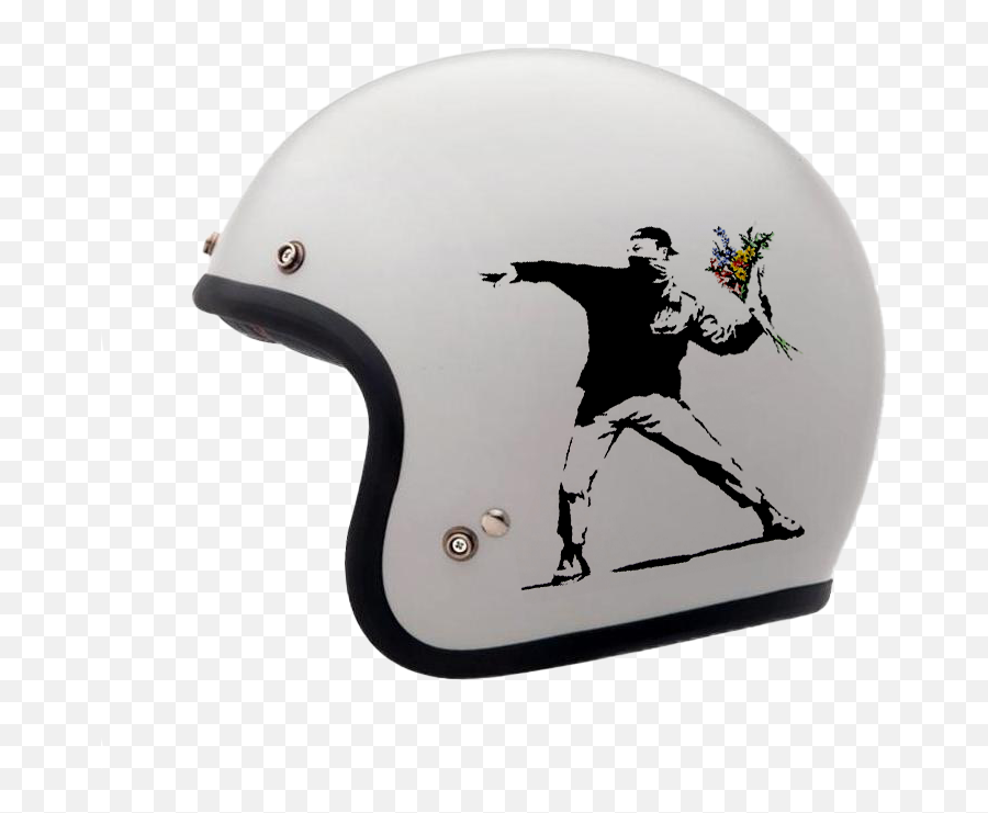 Street Art Helmet - Casque Moto Jet Blanc Png,Icon Airframe Street Angel Helmet