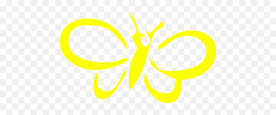 Yellow Butterfly 3 Icon - Free Yellow Butterfly Icons Language Png,Butterfly Icon Text
