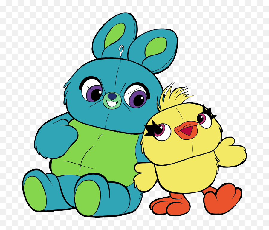 Clip Art Of Bunny And Ducky From Toy Story 4 - Toy Story 4 Ducky Bunny Png,Woody Toy Story Png