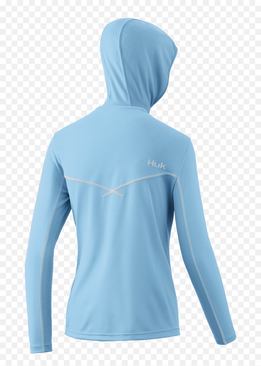 Huk Womens Icon X Hoodie - Ice Blue Huk Gear Huk Icon X Hoodie Png,Running Woman Icon