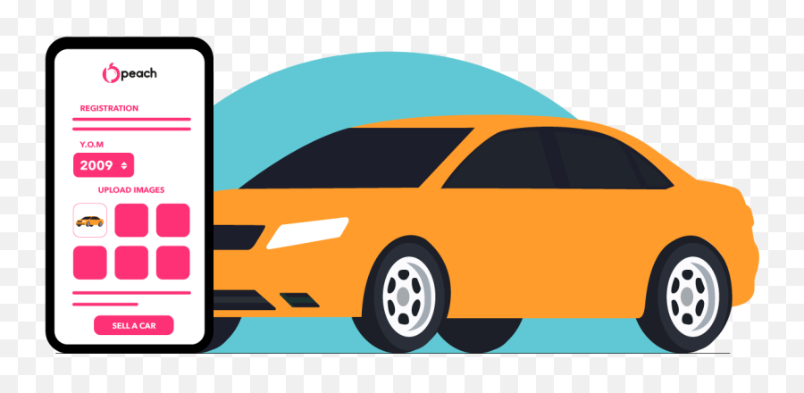 Peach How It Works - Mobile Phone Png,Uber Icon Vector