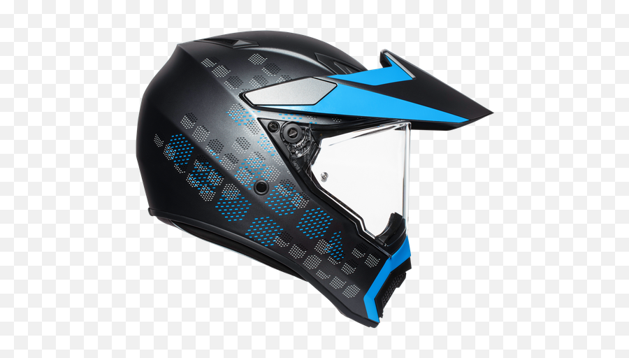 Ax9 Multi Ece Dot - Antartica Matt Blackcyan Agv Ax 9 Antarctica Png,Icon Dual Sport Helmet