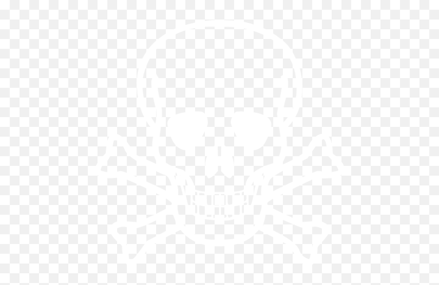 White Skull 47 Icon - Free White Skull Icons Dont Touch My Phone Wallpaper Danger Png,Skull And Crossbones Icon Png