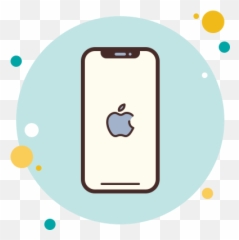 Iphone X Icon In Circle Bubbles Style - Google One Icon Anime png