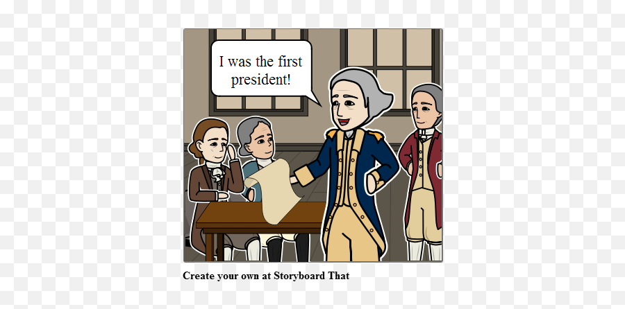 George Washington Example Storyboard By Anna - Warfield Cartoon Png,George Washington Png