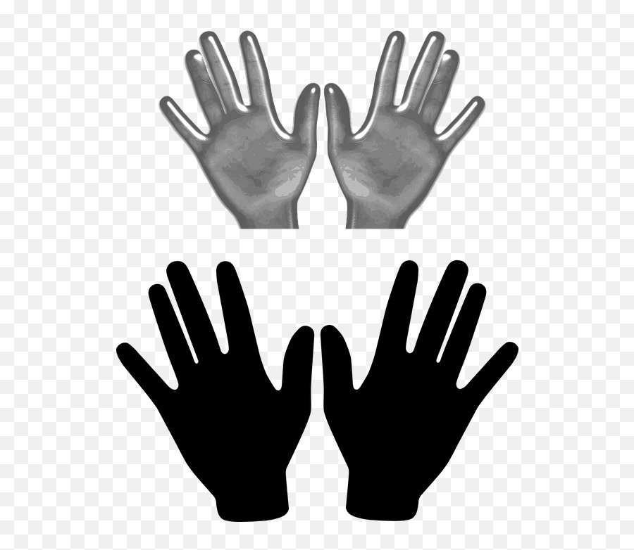 Left And Right Hand Png Transparent - Two Hands Clip Art,Back Of Hand Png