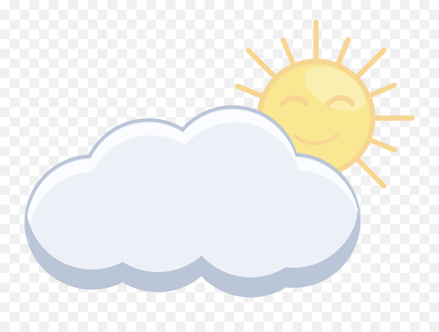 Sky Vector Png - Cartoon Cloud With Sun,Sky Vector Png - free transparent  png images 