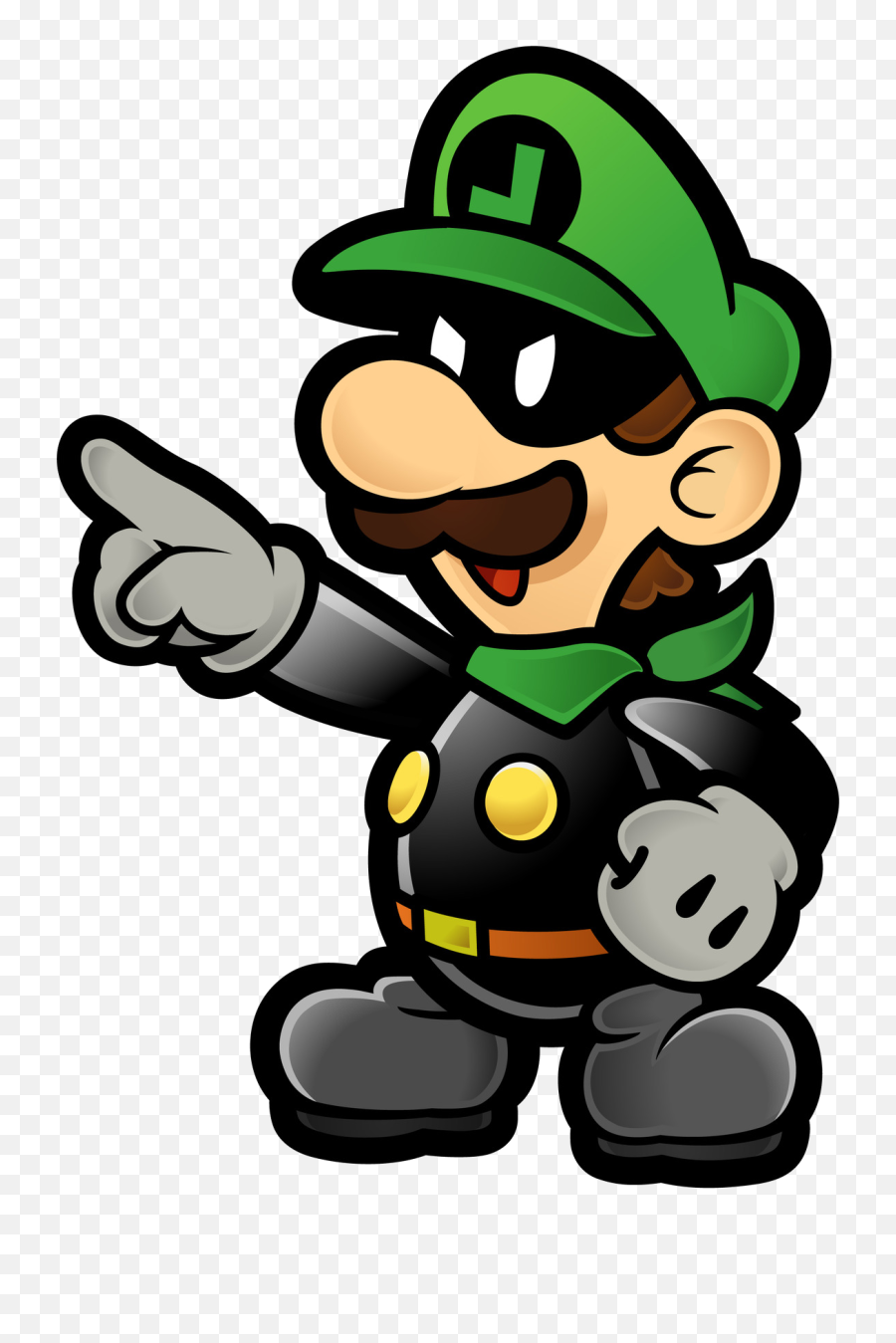 Mr - Luigi Super Paper Mario Png,L Png