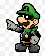 Mr - Luigi Super Paper Mario Png,L Png