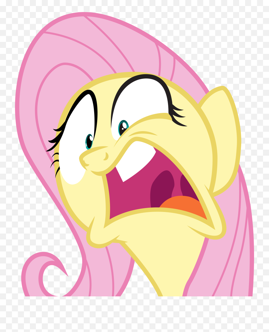 Frustrated Fluttershy By Spydol - Fluttershy Open Mouth Png,Fluttershy Png