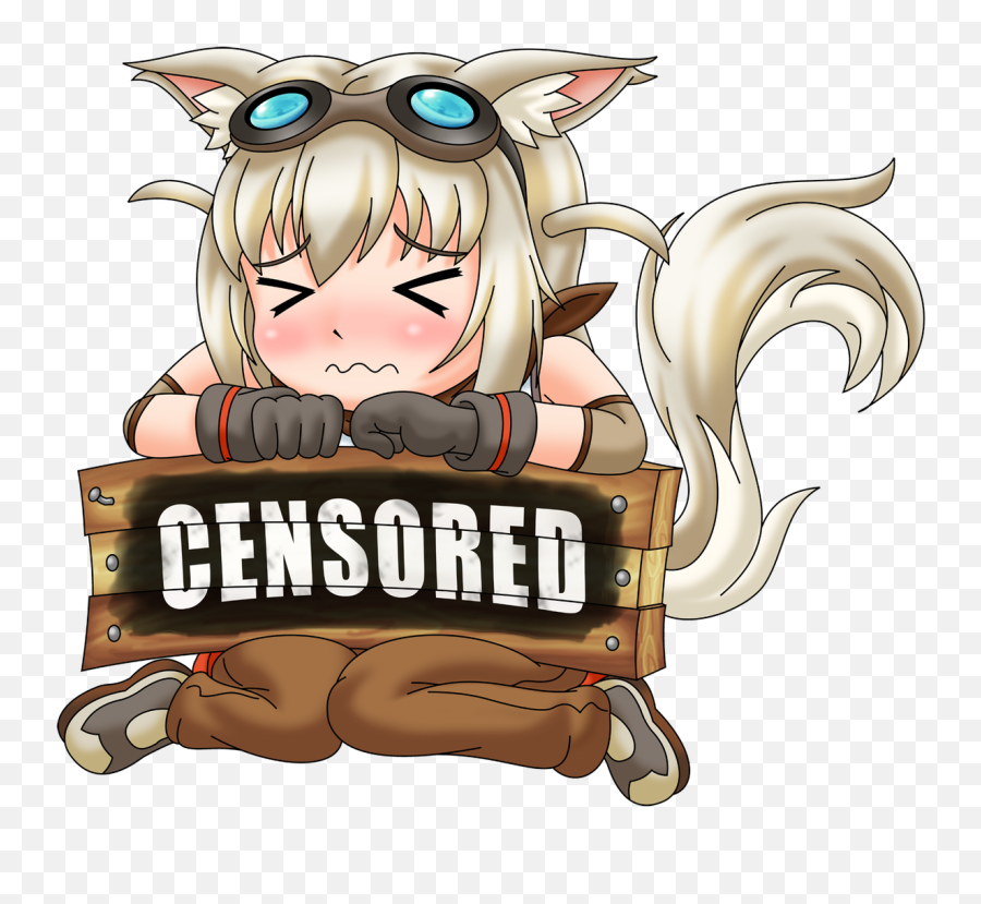 Censoredpng - Gh0strec0n141 On Twitter Lily Lost Pause Chibi Lily The Fox Mechanic,Censored Png