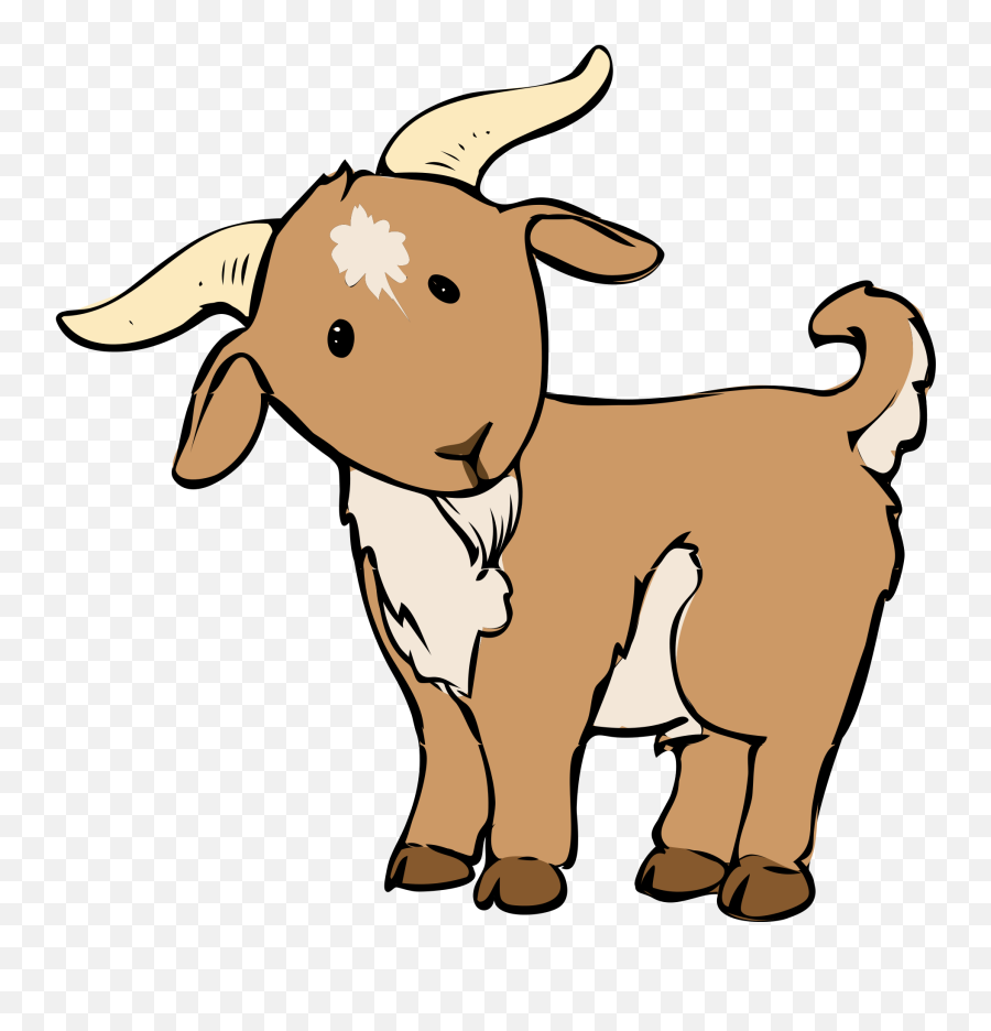 Hd Transparent Cute Goat - Goat Clipart Free Png,Png Cute