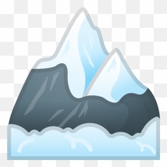 Snow Capped Mountain Icon - Cartoon Png