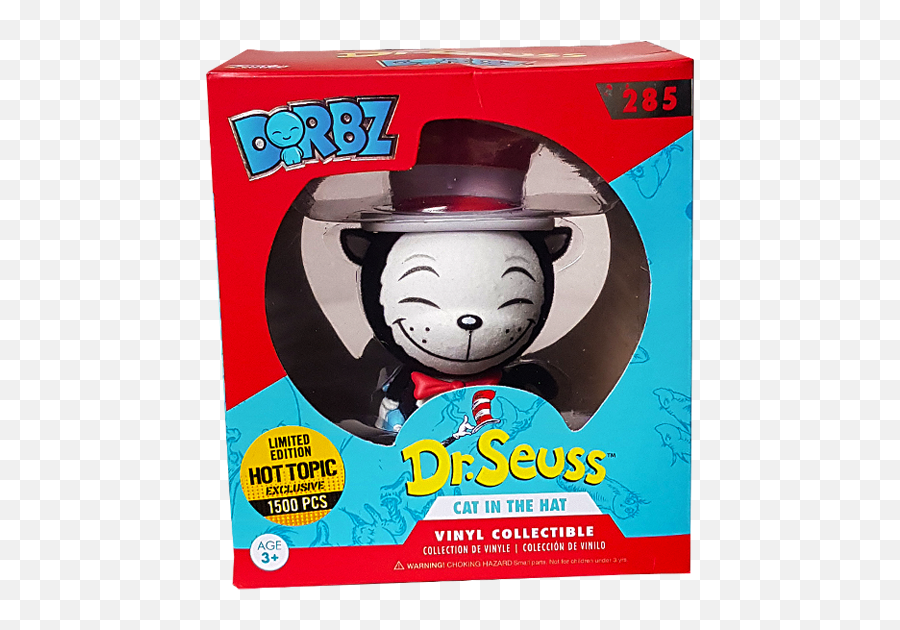 Dr Seuss - Cat In The Hat Umbrella Flocked Hot Topic Exclusive Dorbz Search Of Seuss Png,Dr Seuss Png