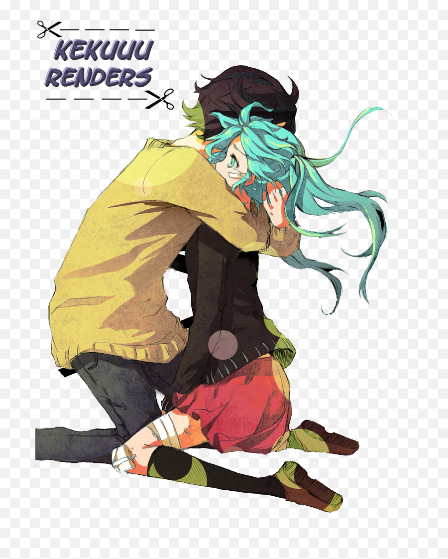 Free Sad Transparent Anime - Rolling Girl Png,Anime Couple Transparent