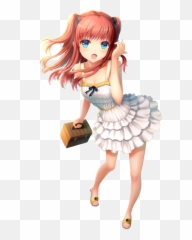 Anime girl PNG transparent image download, size: 480x487px