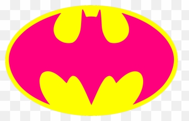 Hot Pink Batman Logo Svg Vector - Png Rosa