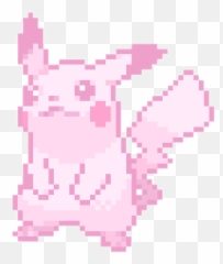 Pixel Pastel Pokemon Pikachu - Pixel Kawaii Transparent Png,Pokemon Transparent