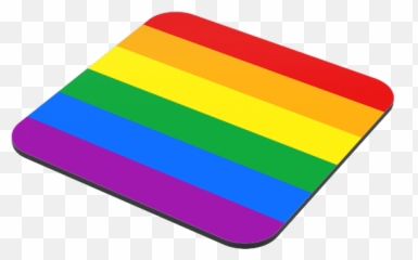 Rainbow Flag - LGBTQ Pride Coaster Just Stickers Illustration png