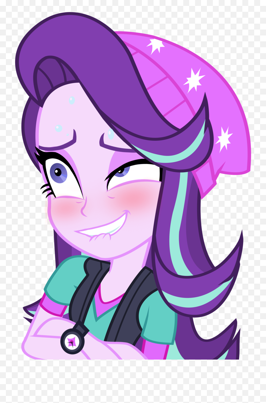 Beanie Blushing Clothes Crossed Arms - My Little Pony Equestria Girls Characters Png,Ahegao Face Transparent