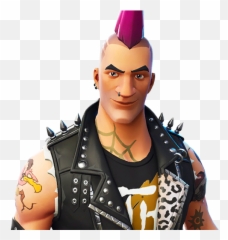 Fortnite Riot Skin Rare Outfit - Fortnite Skins Riot Skin Fortnite Png,Mohawk Png