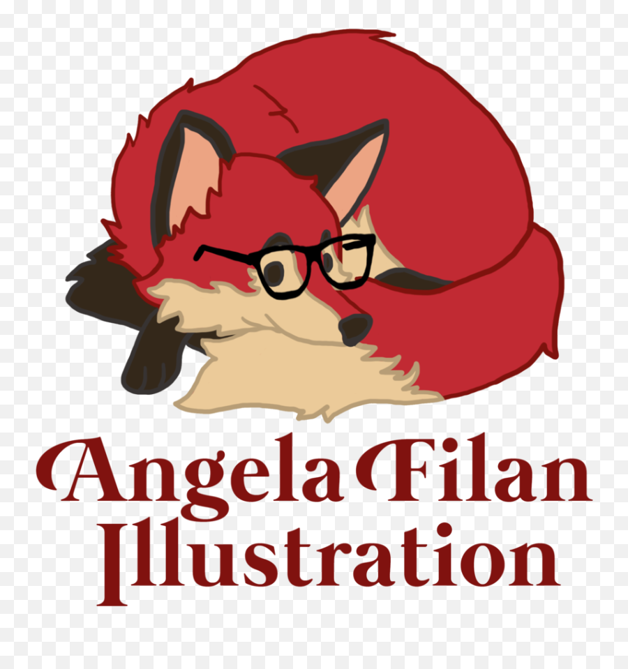 Dorky Fox Art U2014 Angela Filan Illustration Png Logo