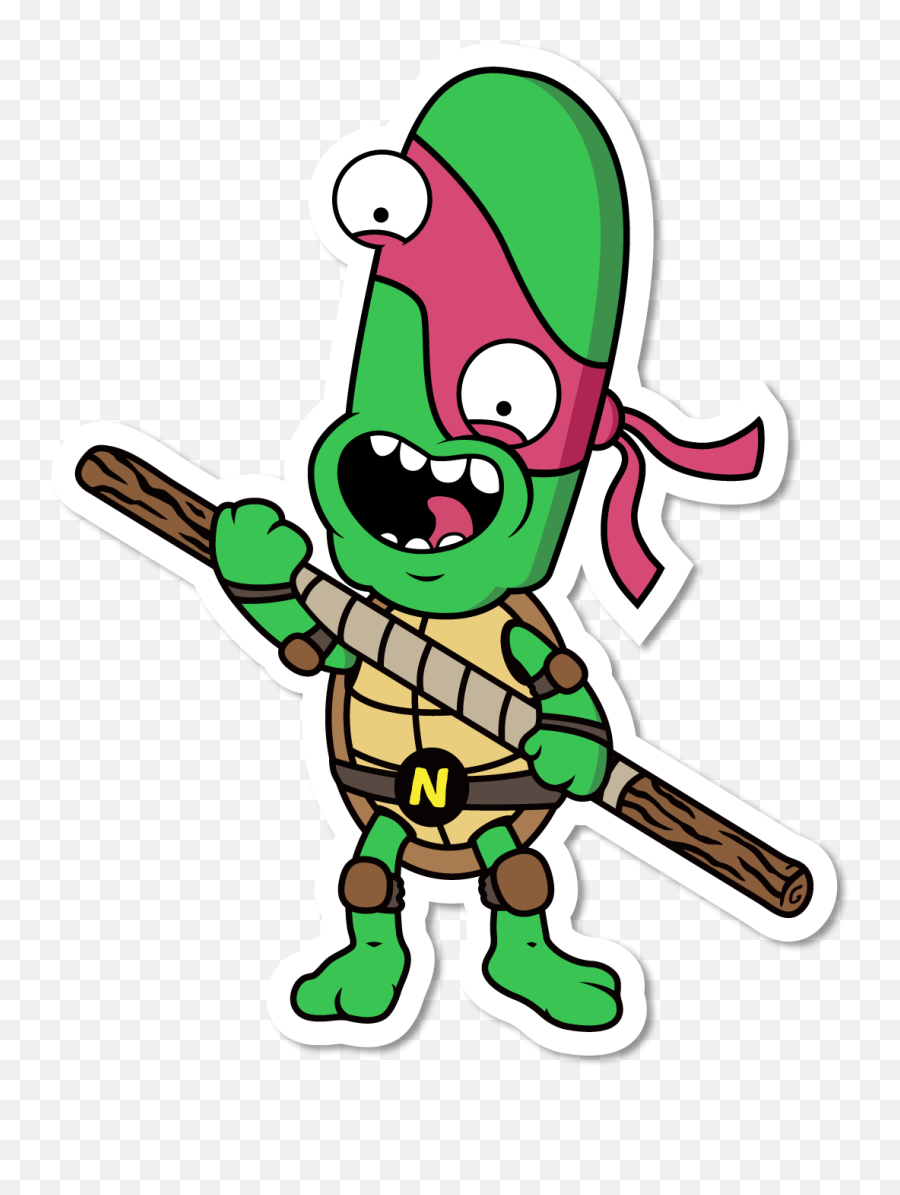 Image Of Noob Turtle Sticker - Cartoon Clipart Full Size Noob Cartoon Png,Noob Png