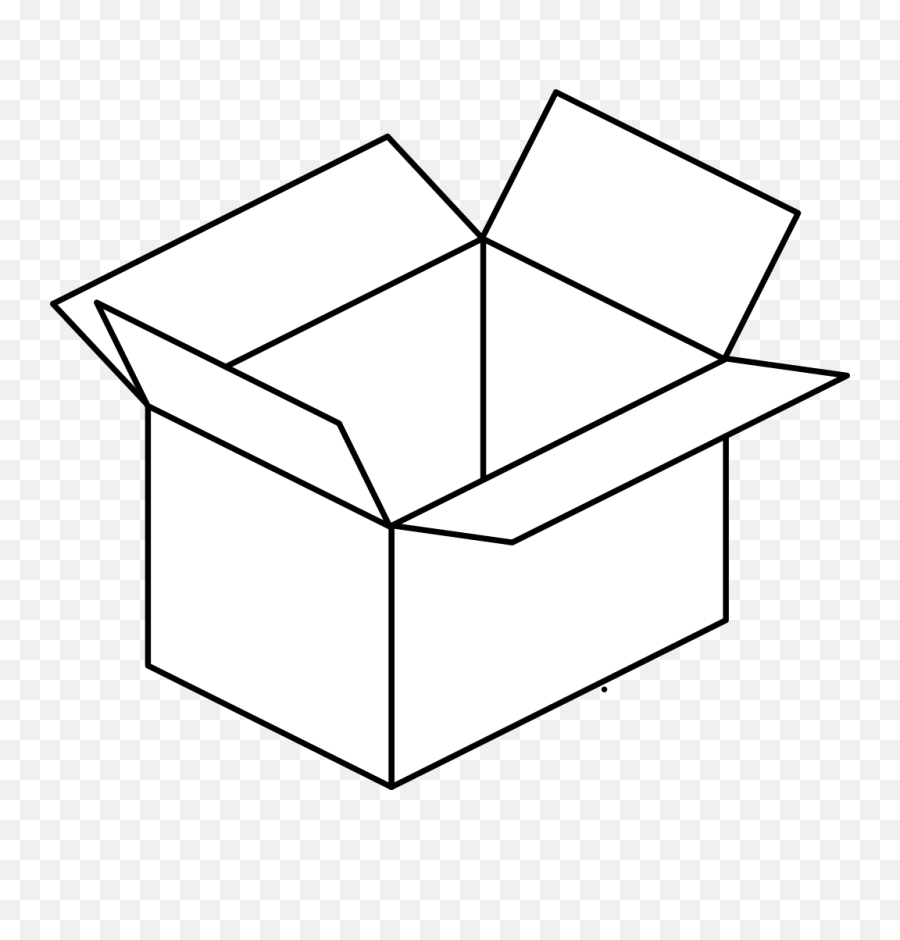Open Box Png Download Free Clip Art - Outline Of Open Box,Open Box Png