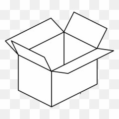 Open Box Png Download Free Clip Art - Outline Of
