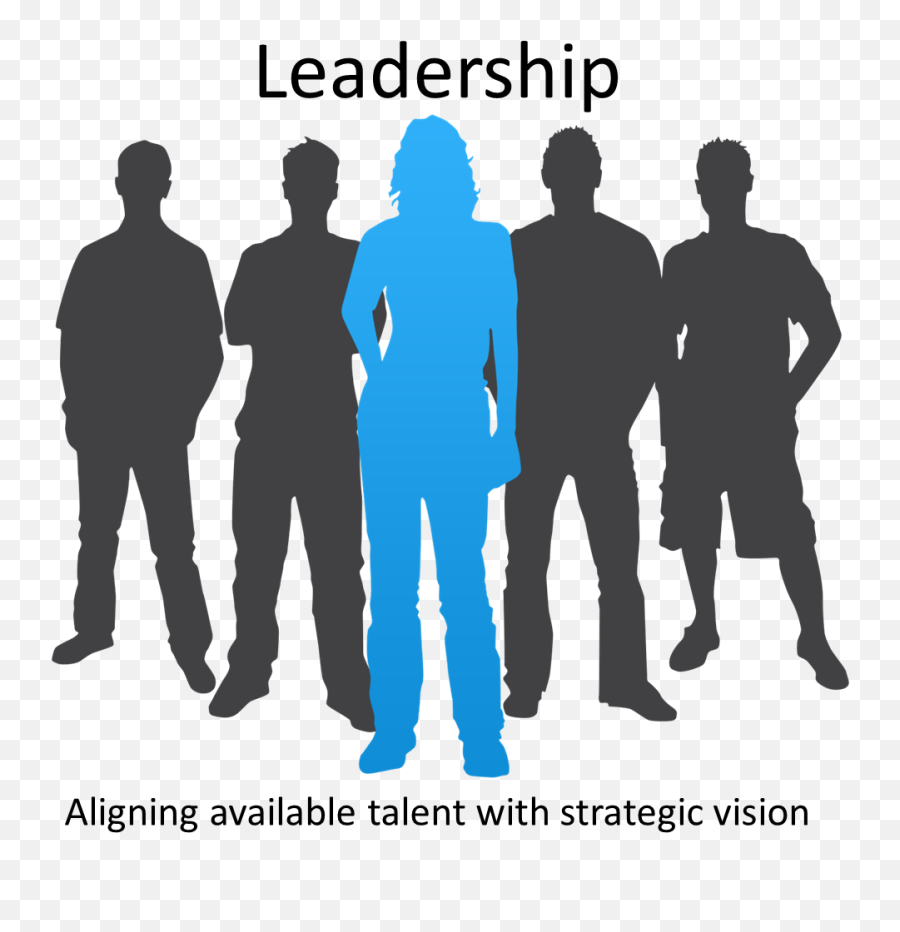 Silhouette People Clip Art - Group Of People Silhouette Png,Leadership Png